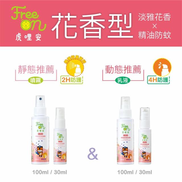 優惠二｜超狂買一送一 指定「虎哩安」花香型『噴霧』【乳液】30ml,興虎林