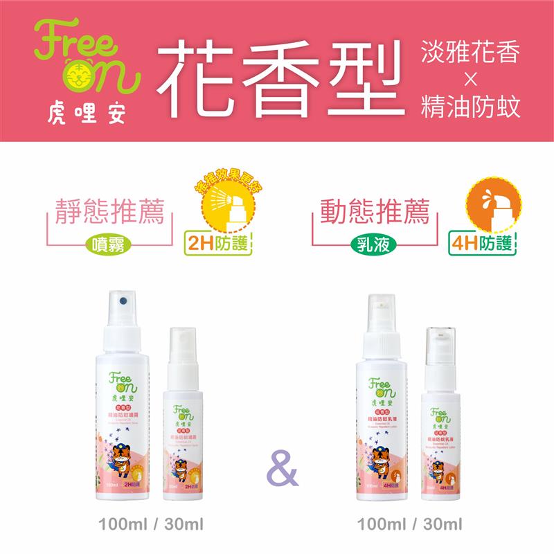 興虎林,優惠二｜超狂買一送一 指定「虎哩安」花香型『噴霧』【乳液】100ml